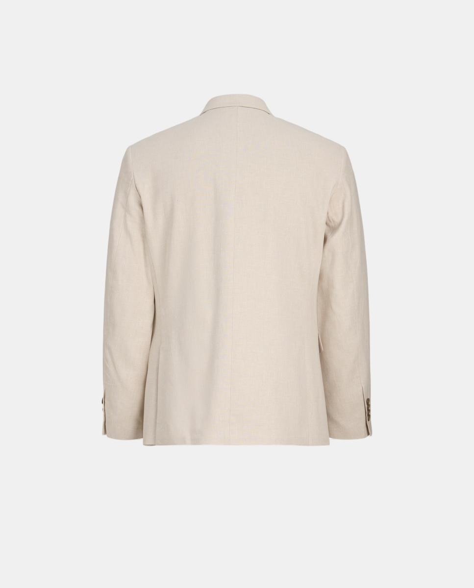 Blazer de Linho Liso Jack & Jones Bege-8