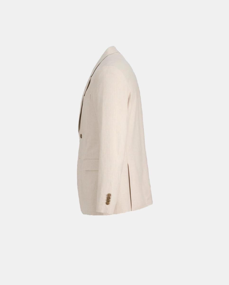 Blazer de Linho Liso Jack & Jones Bege-11