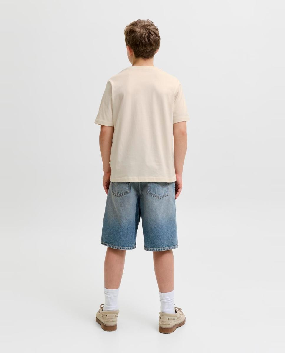 Camiseta de niño manga corta con print frontal - Jack & Jones - Blanco Blanco-2