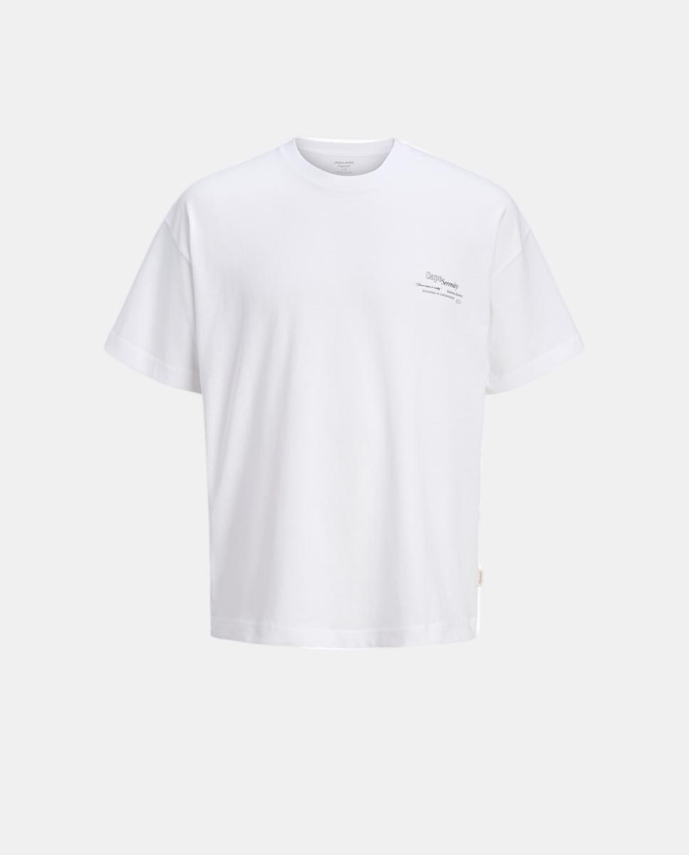 Camiseta de niño manga corta con back print - Jack & Jones - Blanco Blanco-5