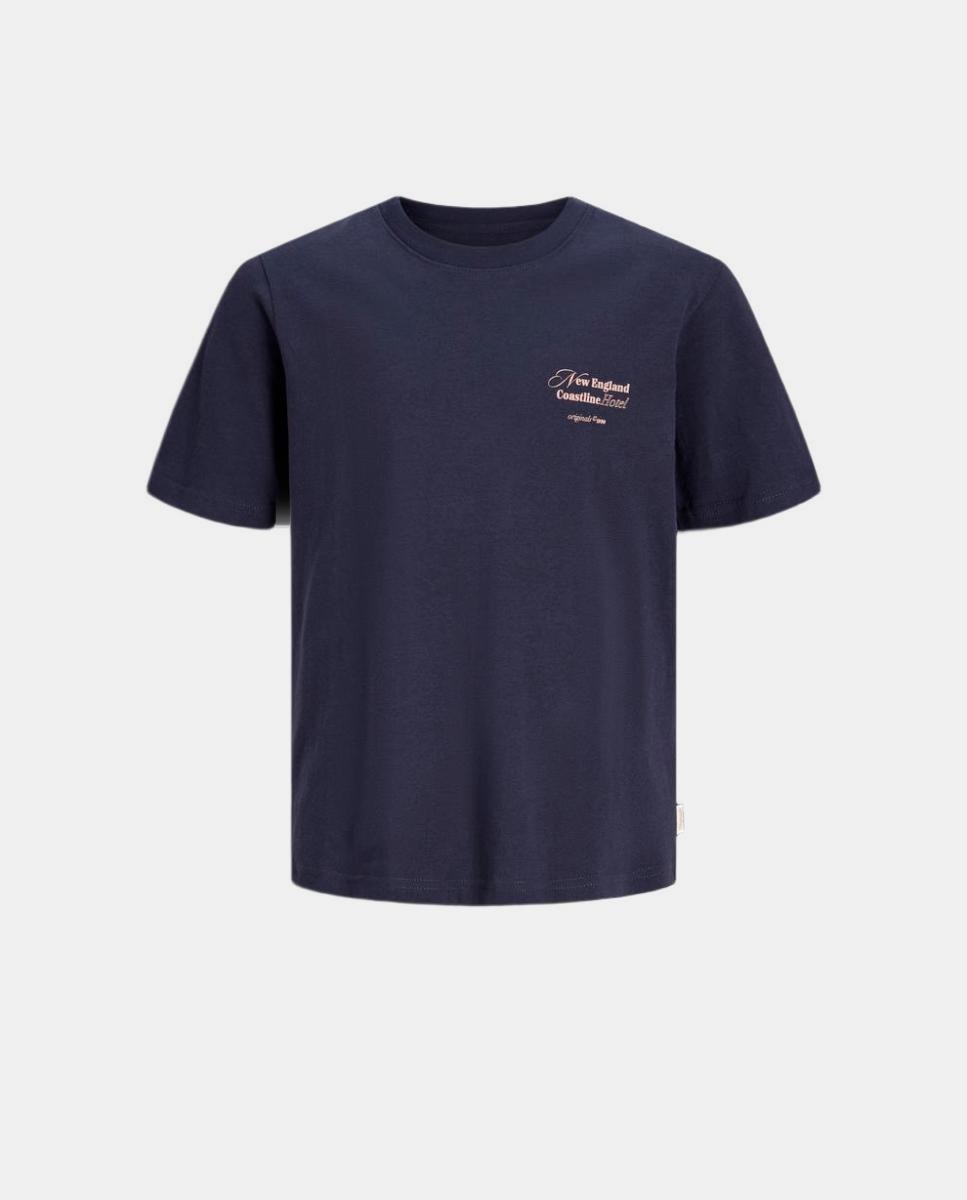 T-shirt de Manga Curta com Back Print Jack & Jones Cinzento-escuro-7