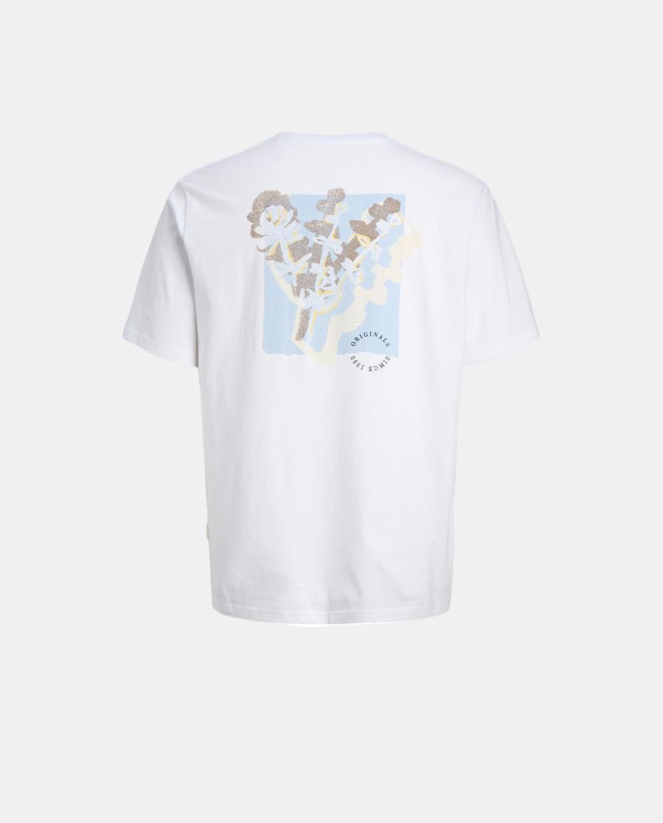 Camiseta de niño manga corta con back print - Jack & Jones - Blanco Blanco-5