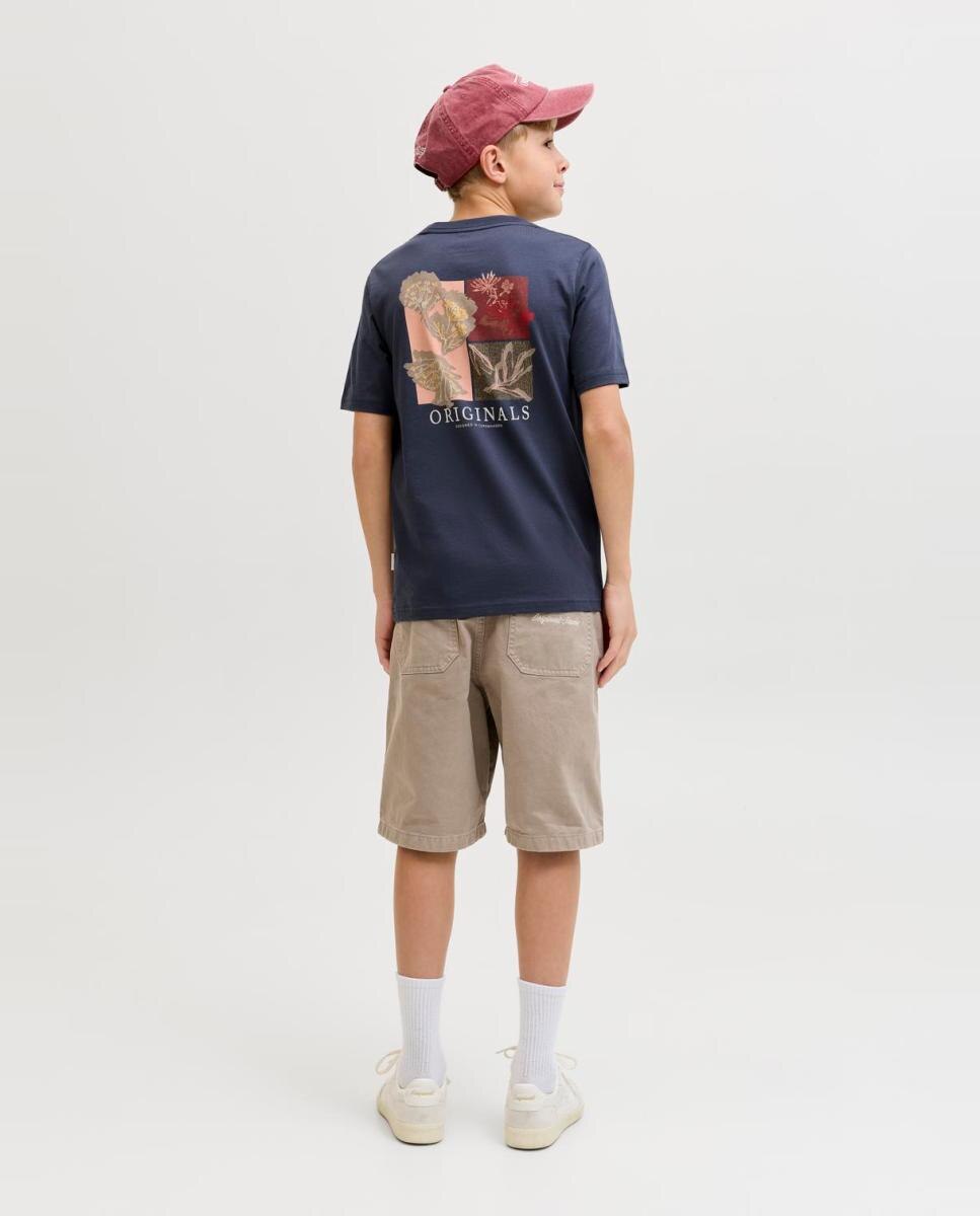 Camiseta de niño manga corta con back print - Jack & Jones - Gris oscuro Gris oscuro-2