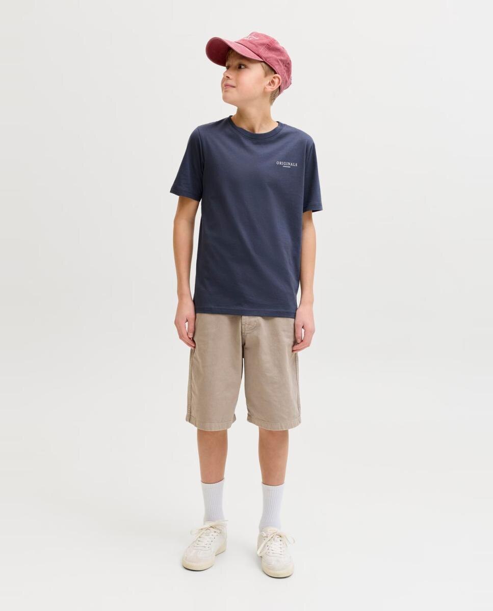 Camiseta de niño manga corta con back print - Jack & Jones - Gris oscuro Gris oscuro-4