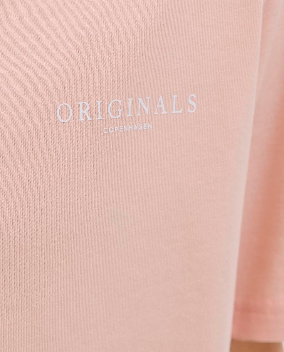 T-shirt de Manga Curta com Back Print Rosa-3