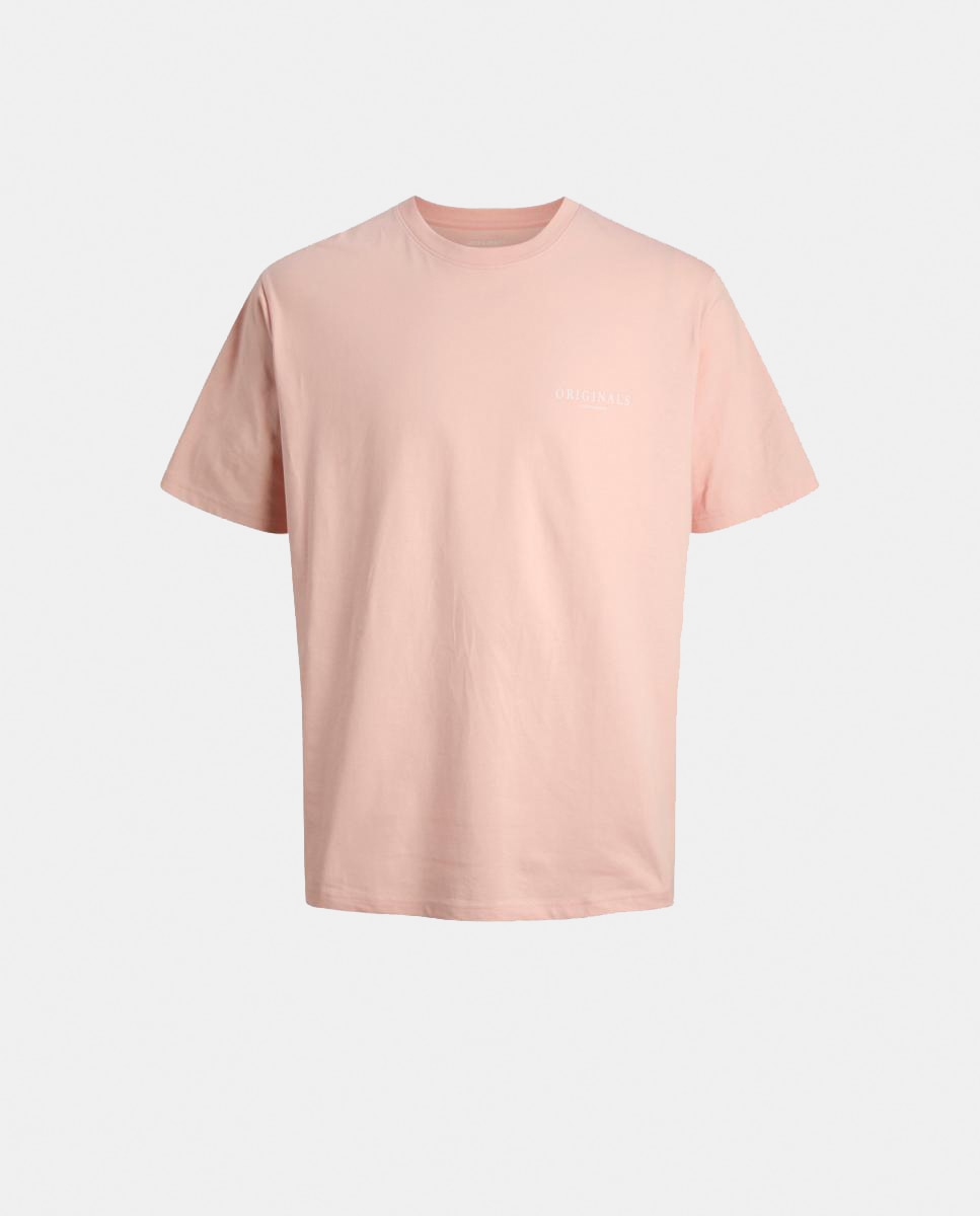 T-shirt de Manga Curta com Back Print Rosa-5