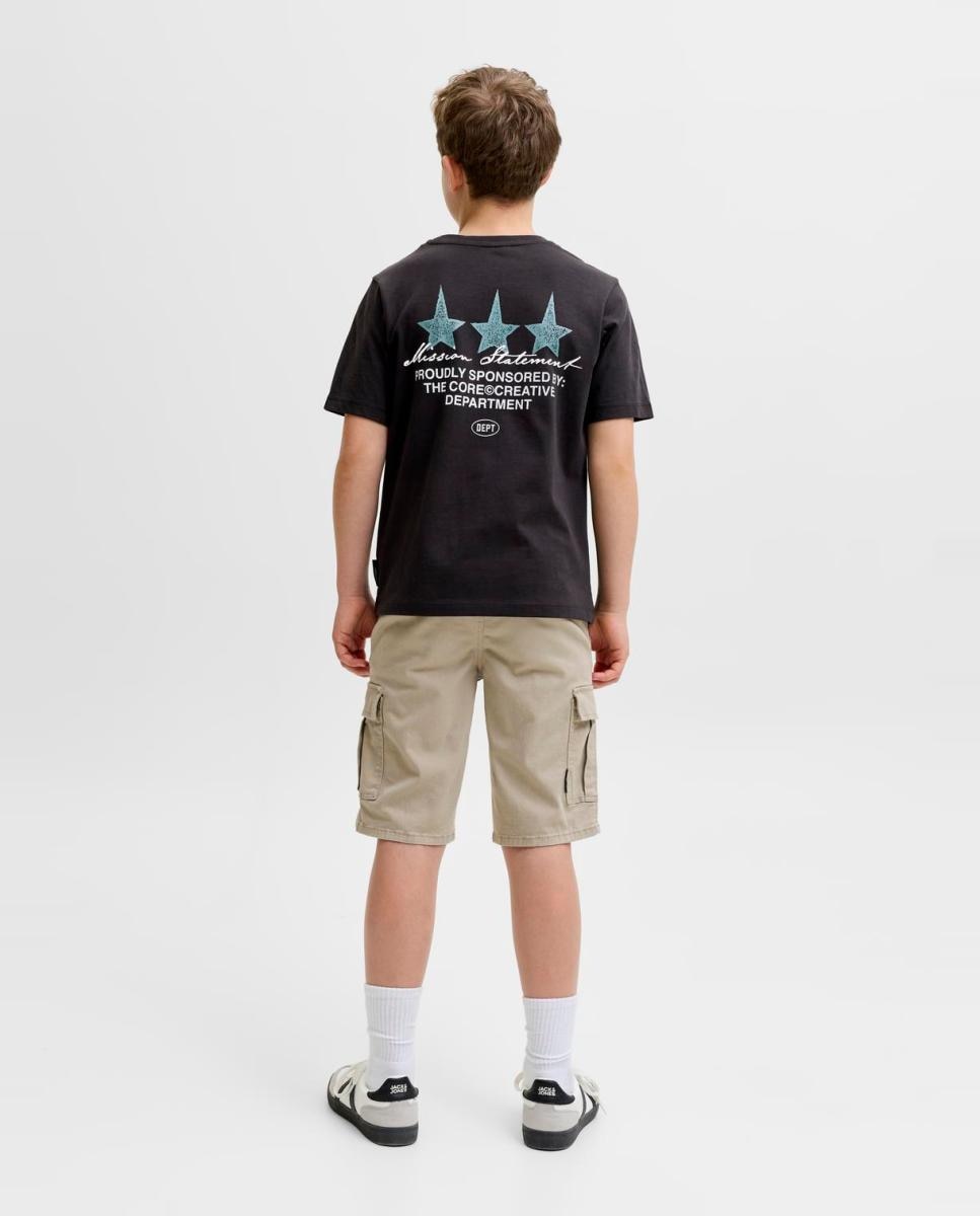 Camiseta de niño manga corta con back print - Jack & Jones - Negro Negro-2