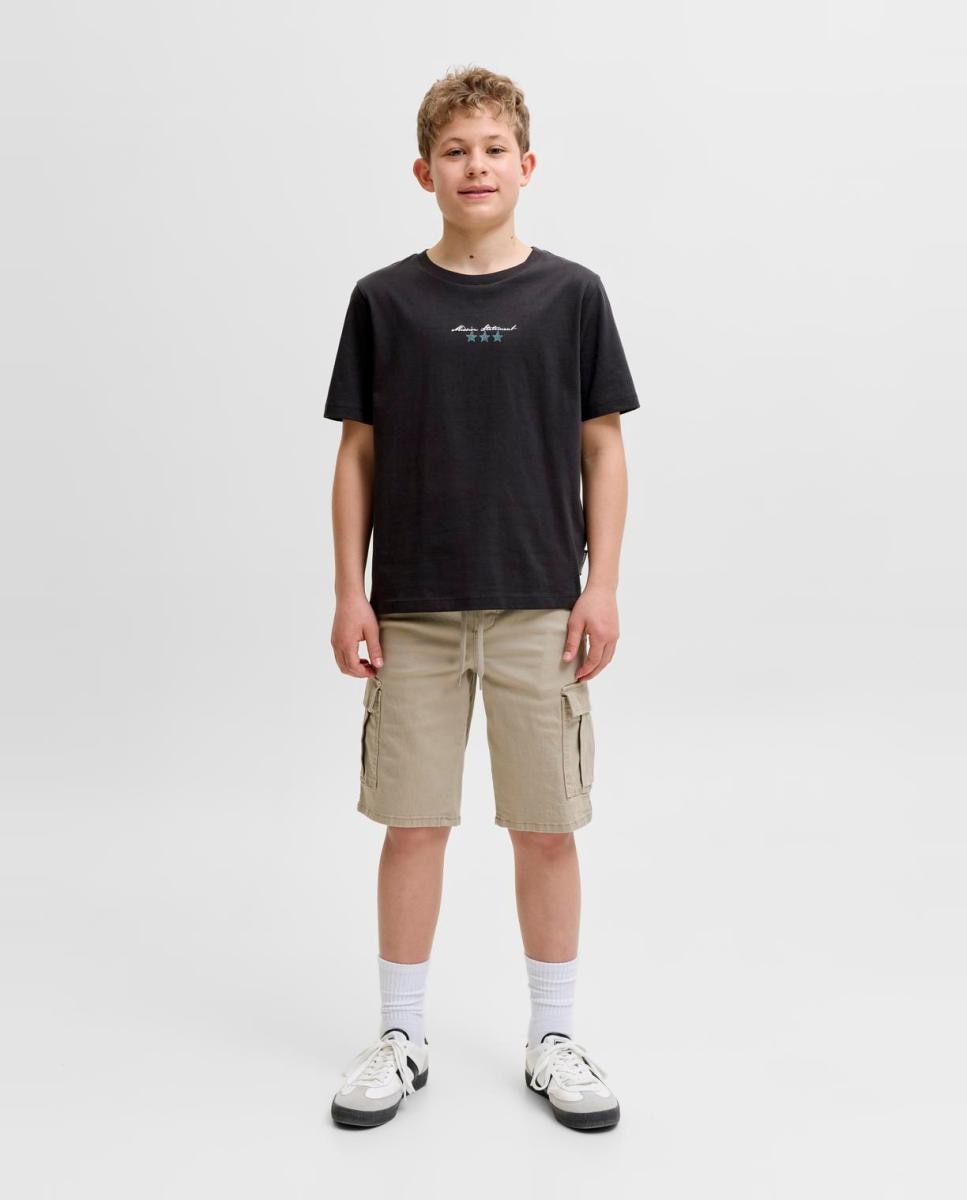 Camiseta de niño manga corta con back print - Jack & Jones - Negro Negro-5
