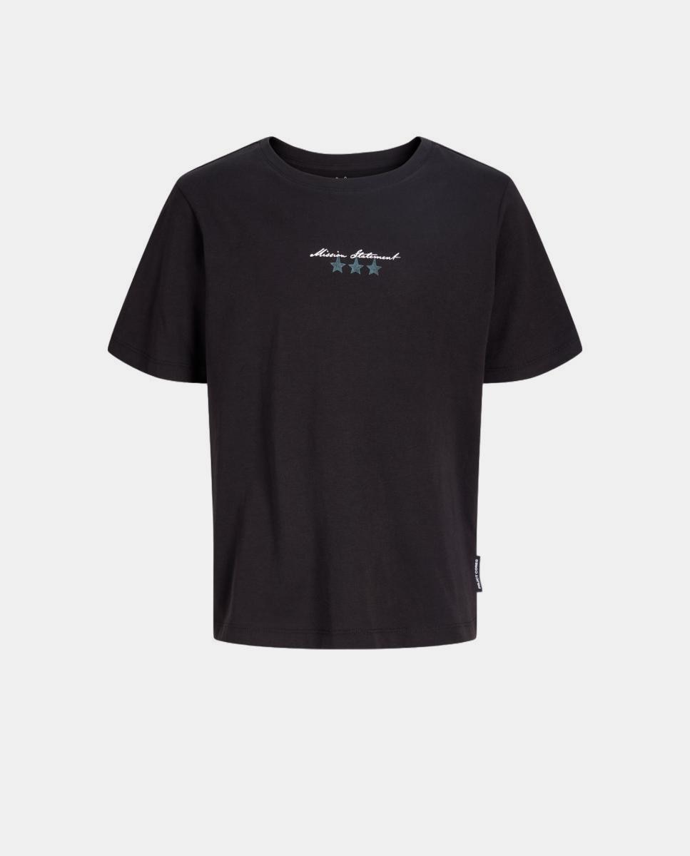 Camiseta de niño manga corta con back print - Jack & Jones - Negro Negro-6