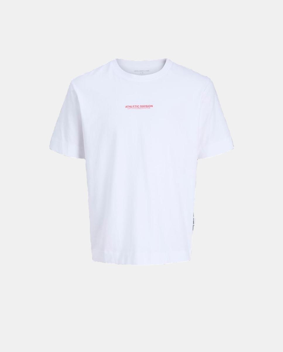 Camiseta de niño manga corta con back print - Jack & Jones - Blanco Blanco-1