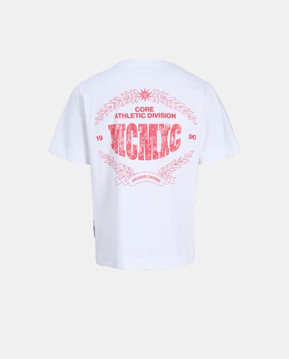 Camiseta de niño manga corta con back print - Jack & Jones - Blanco Blanco-2