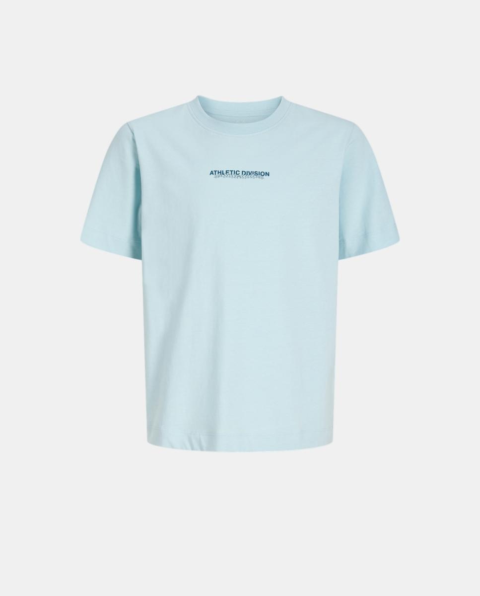 Camiseta de niño manga corta con back print - Jack & Jones - Azul claro Azul claro-6