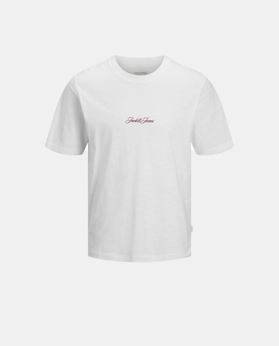 Camiseta de niño manga corta con back print - Jack & Jones - Blanco Blanco-5
