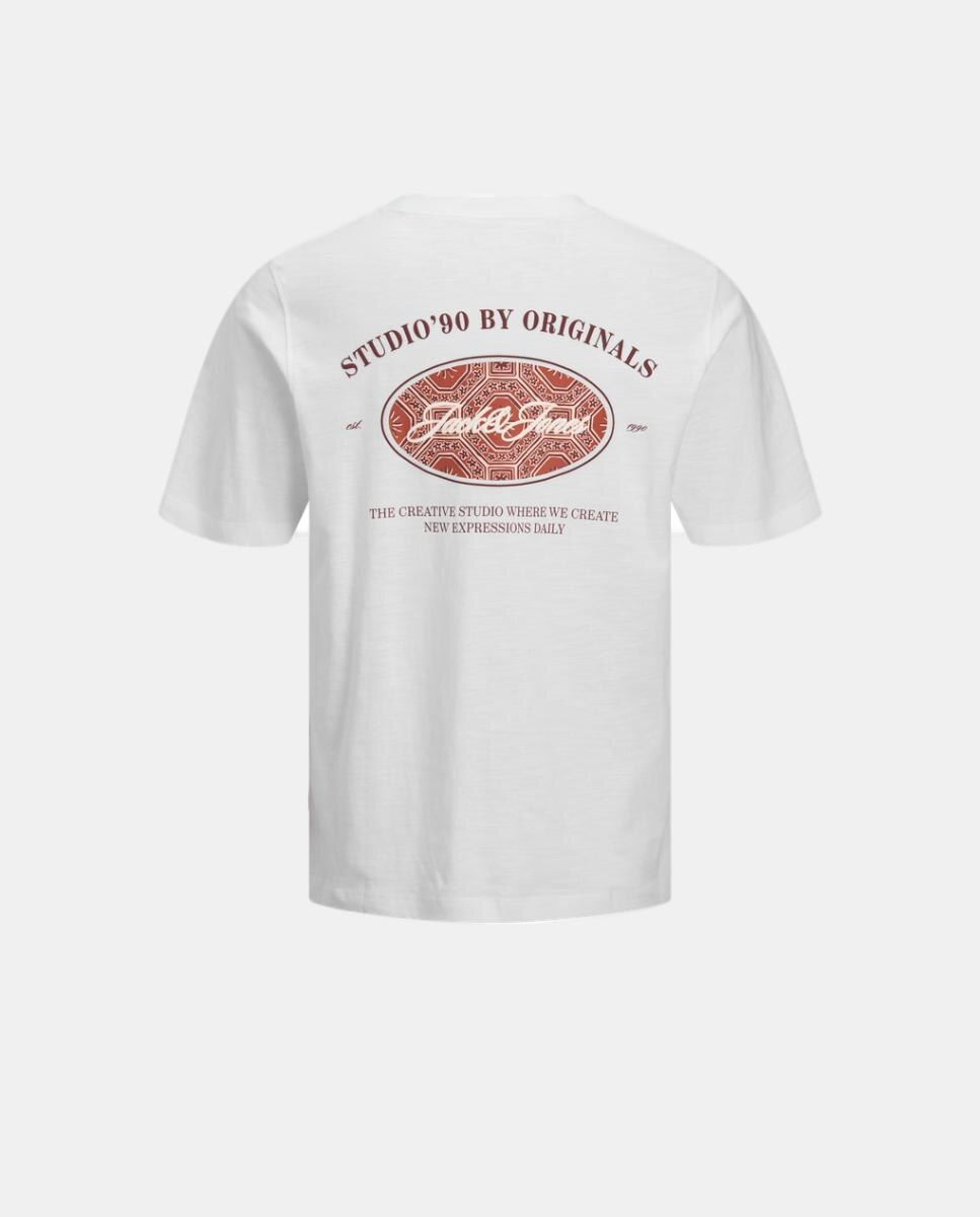 Camiseta de niño manga corta con back print - Jack & Jones - Blanco Blanco-6