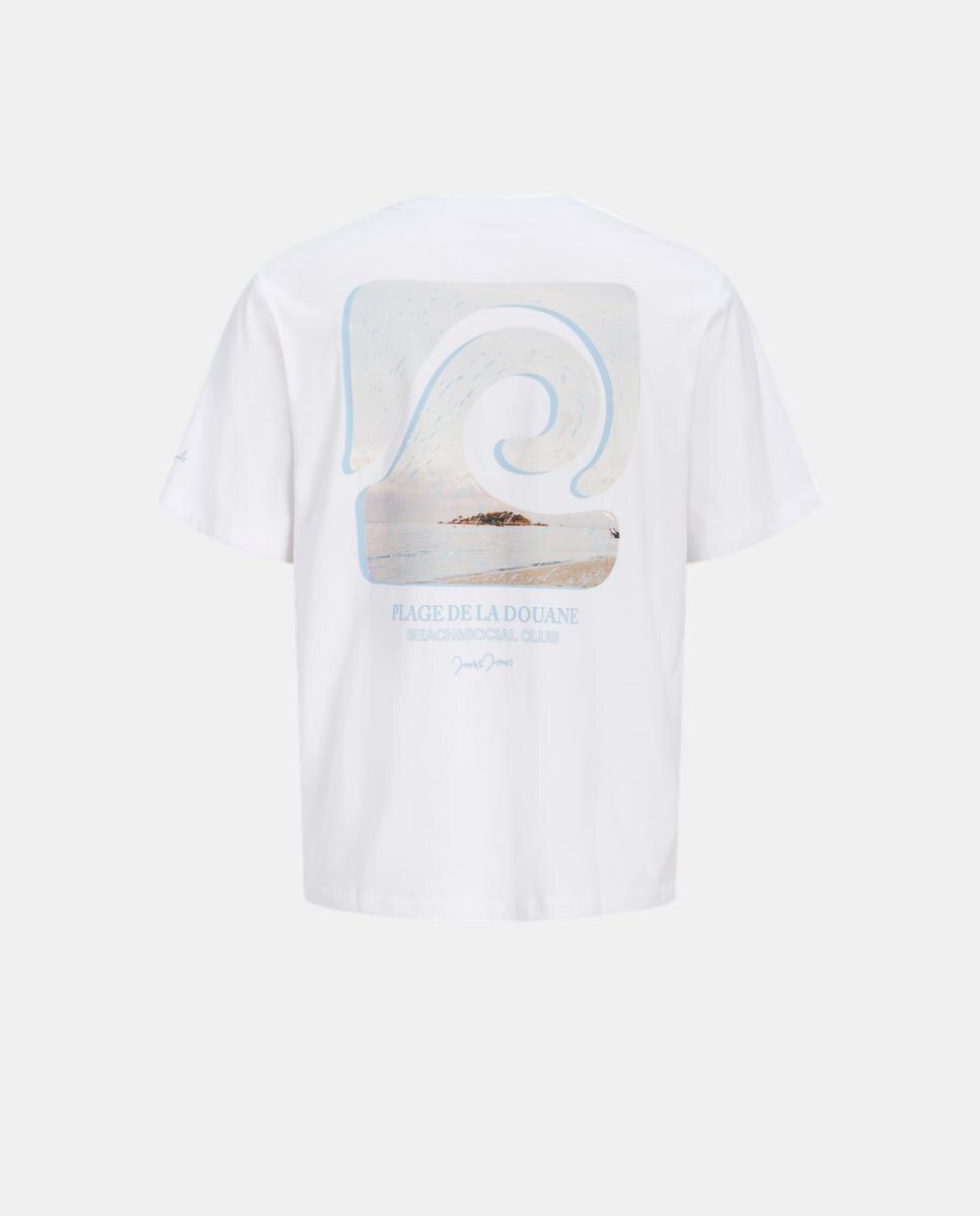 Camiseta de niño manga corta con back print - Jack & Jones - Blanco Blanco-7