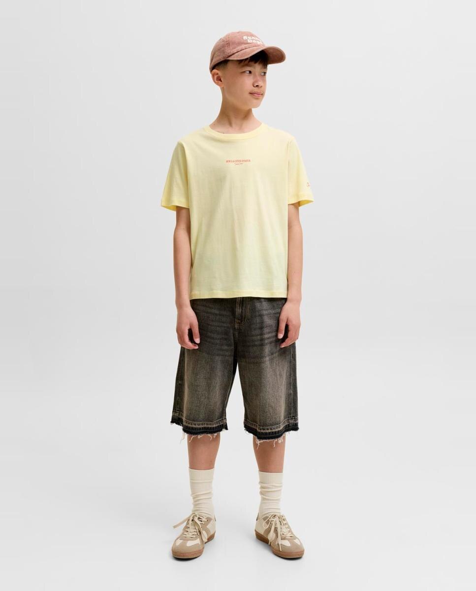 Camiseta de niño manga corta con back print - Jack & Jones - Amarillo Amarillo-6