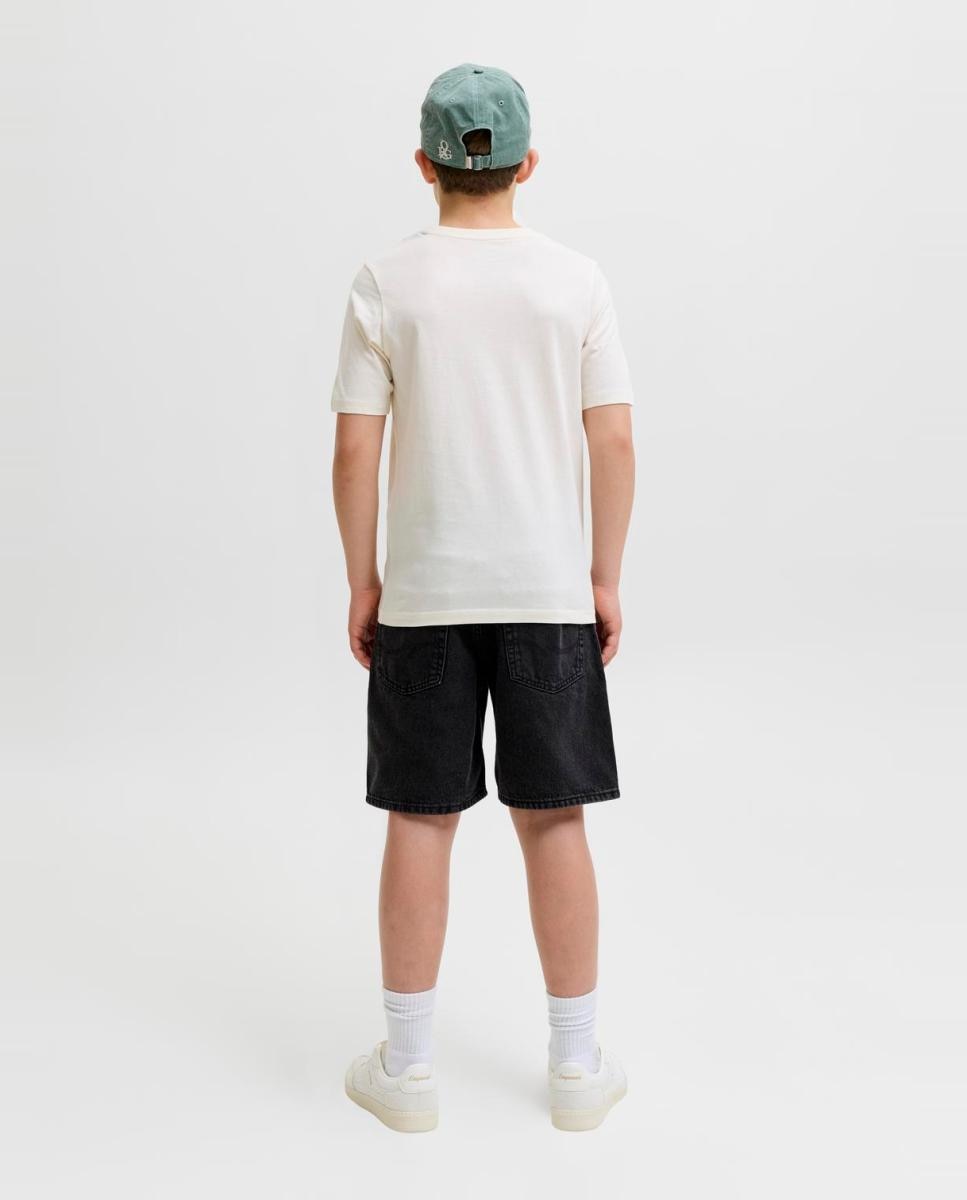 T-shirt de Manga Curta com Estampado Lateral Pequeno Jack & Jones Branco-2