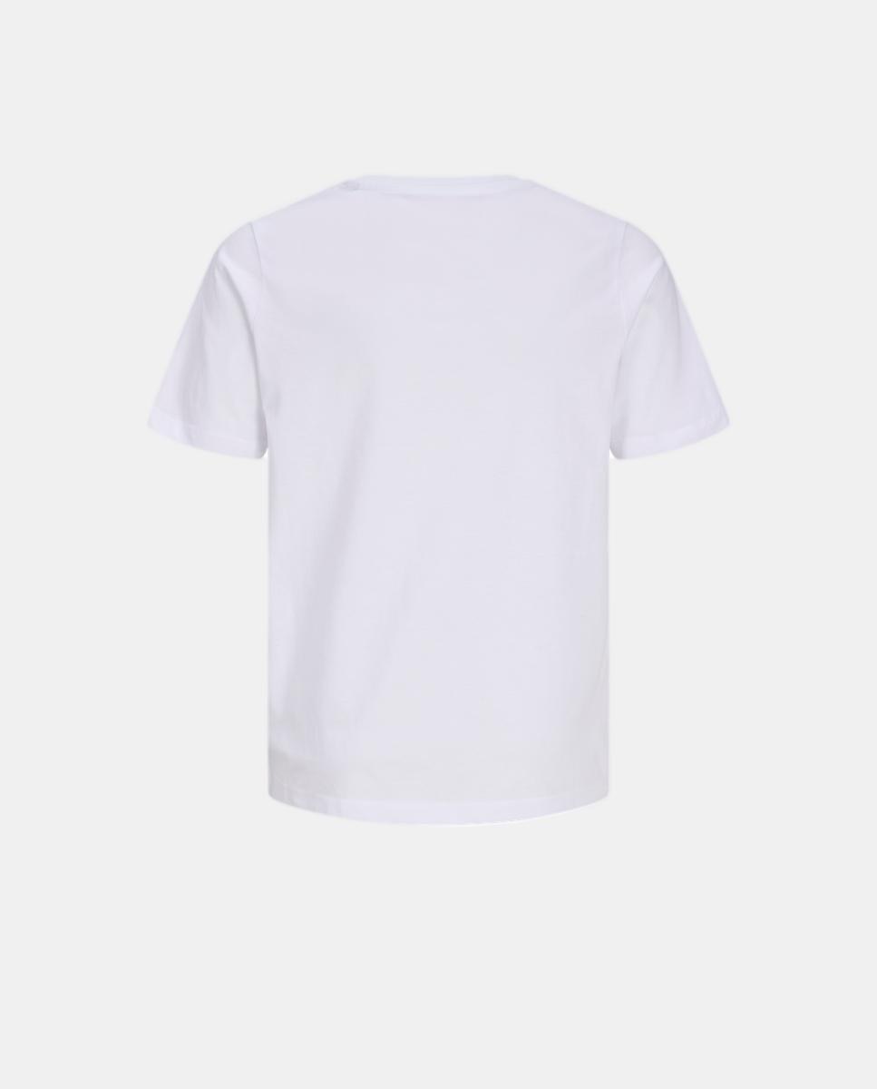 T-shirt de Manga Curta com Estampado à Frente Jack & Jones Branco-8