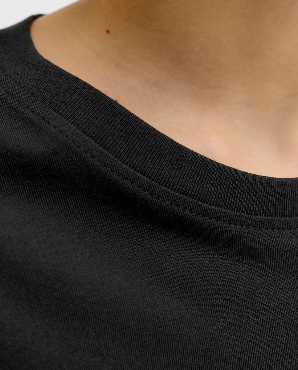 T-shirt de Manga Curta com Estampado Lateral Pequeno Jack & Jones Preto-4