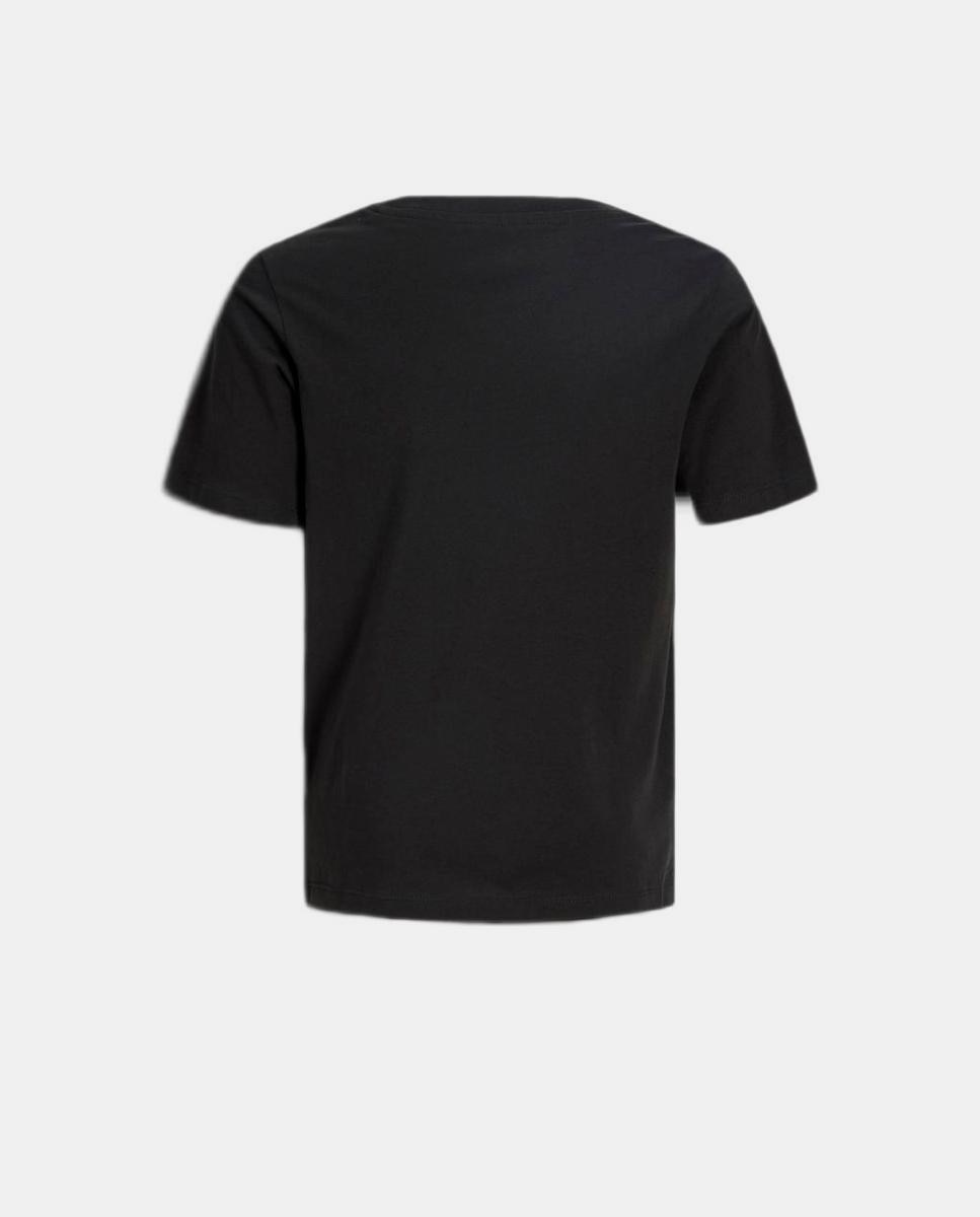 T-shirt de Manga Curta com Estampado Lateral Pequeno Jack & Jones Preto-8