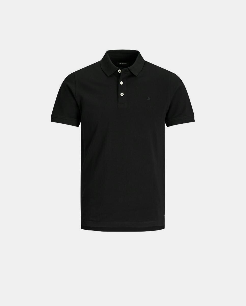 Polo de niño de piqué con manga corta - Jack & Jones - Negro Negro-7