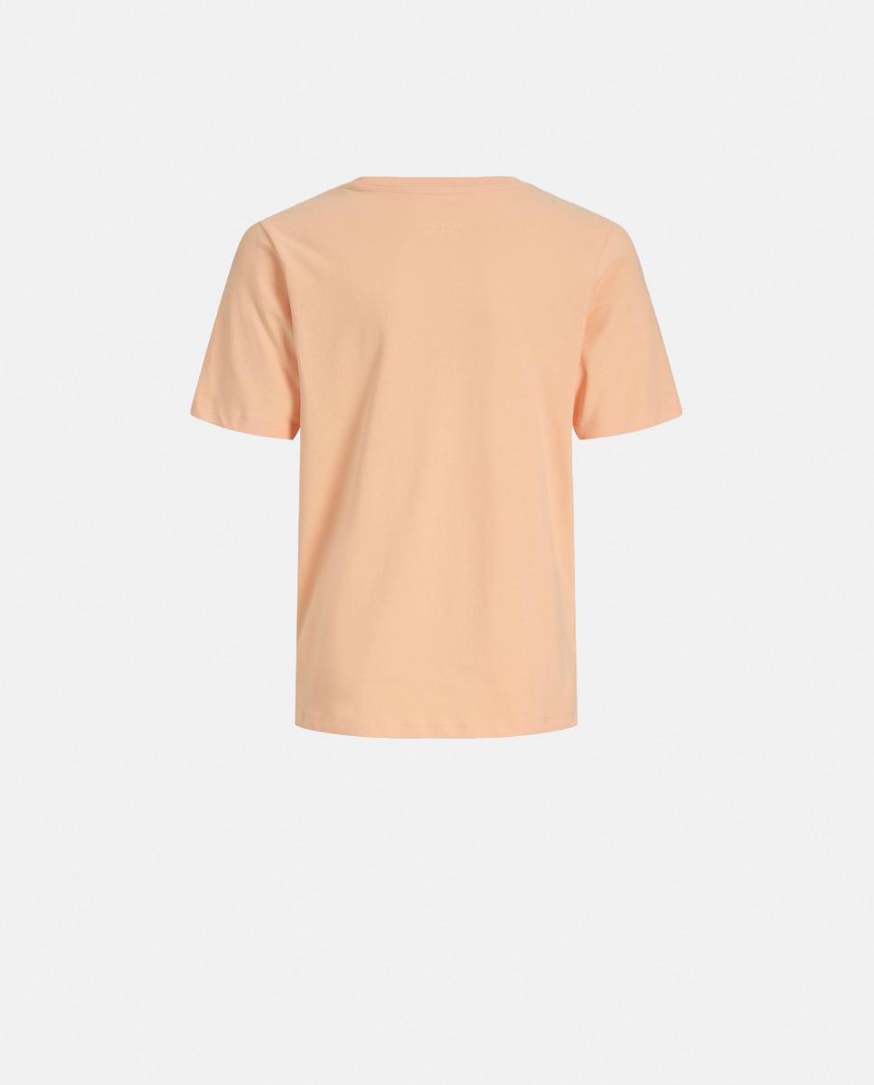 Camiseta de niño manga corta con print frontal - Jack & Jones - Naranja Naranja-7