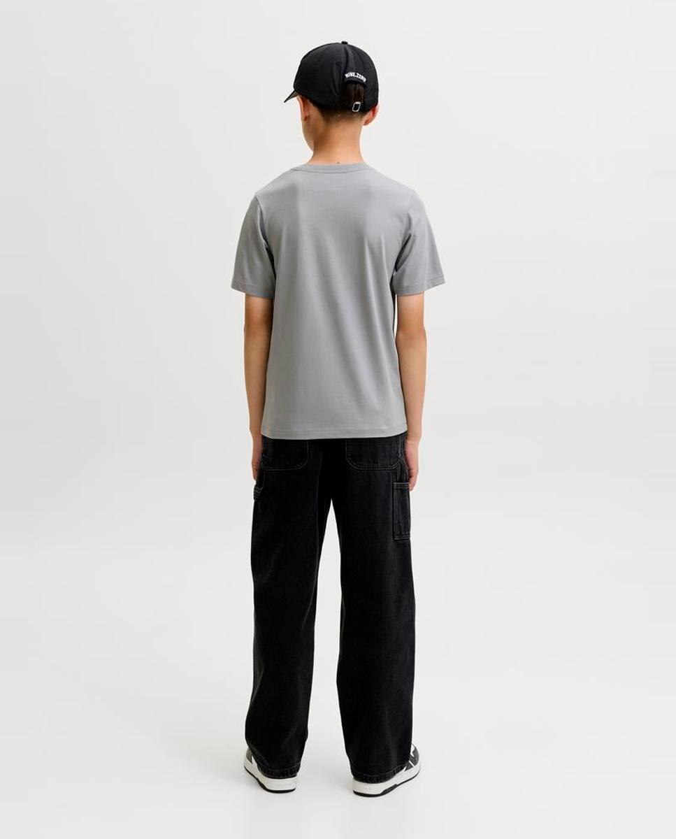 Camiseta básica de niño en gris logo JJ - Jack & Jones - Gris claro Gris claro-3