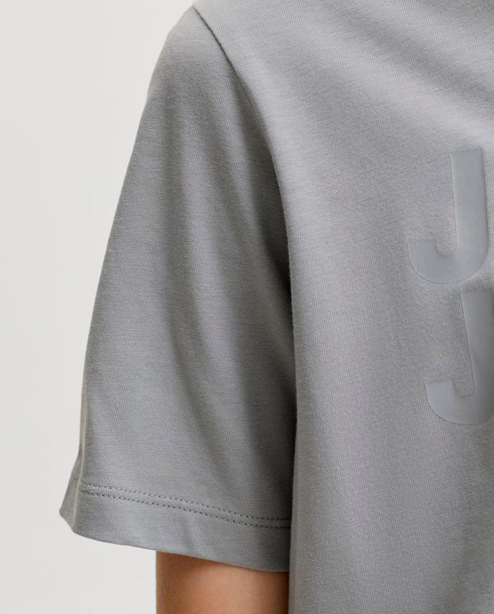Camiseta básica de niño en gris logo JJ - Jack & Jones - Gris claro Gris claro-5