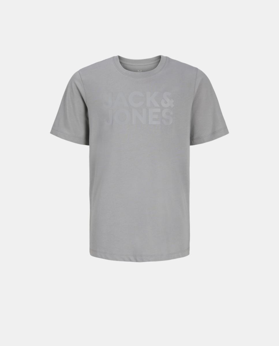 Camiseta básica de niño en gris logo JJ - Jack & Jones - Gris claro Gris claro-7
