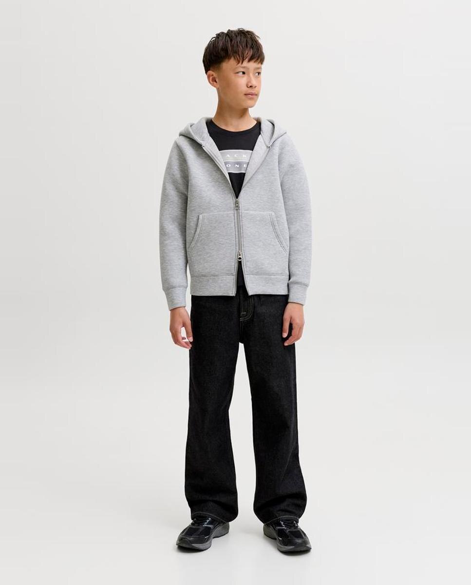 Camiseta de niño manga corta con print frontal - Jack & Jones - Negro Negro-2