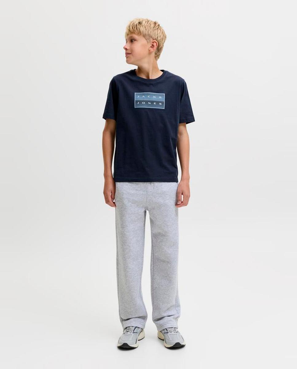 Camiseta de niño manga corta con print frontal - Jack & Jones - Azul marino Azul marino-2