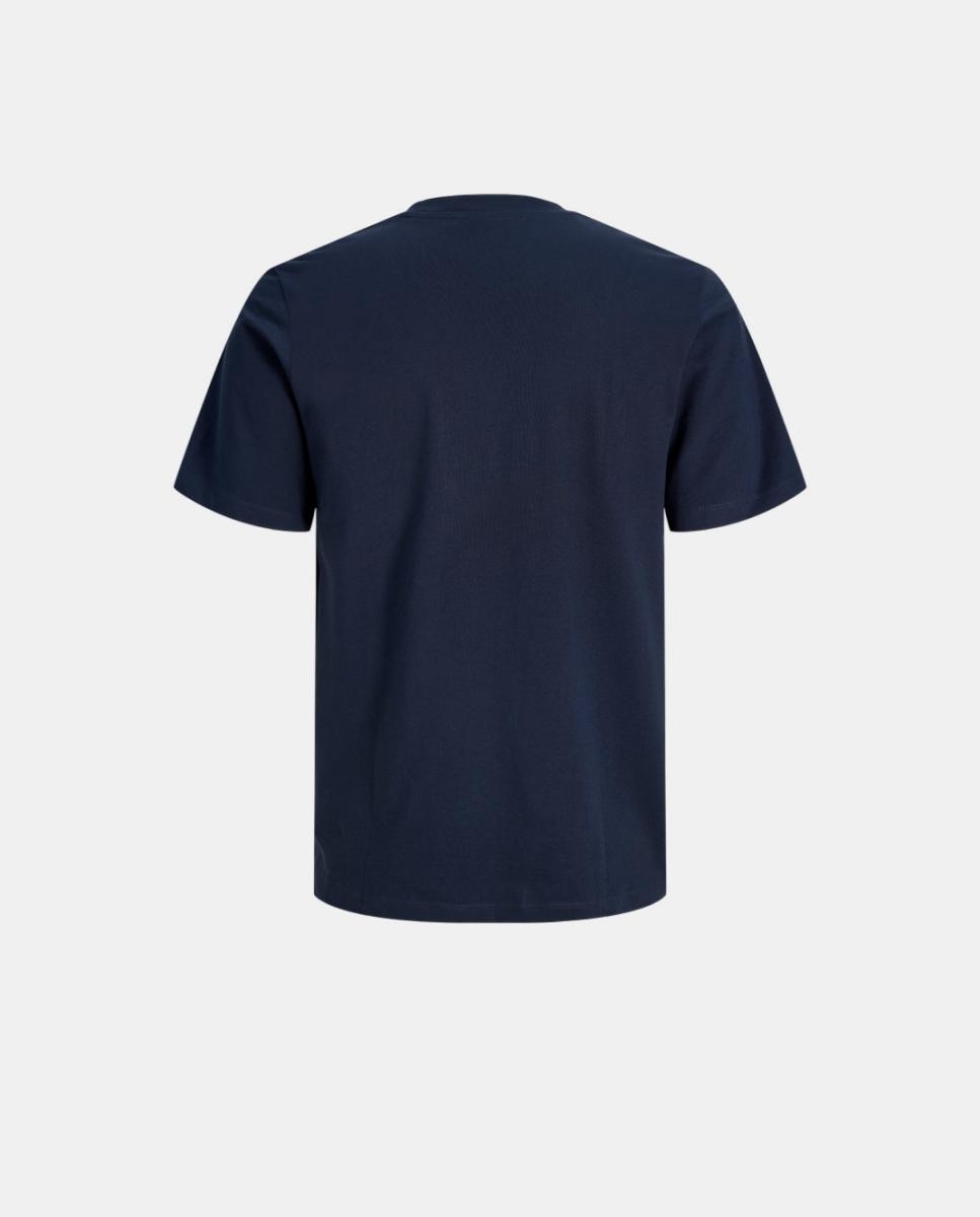 Camiseta de niño manga corta con print frontal - Jack & Jones - Azul marino Azul marino-8