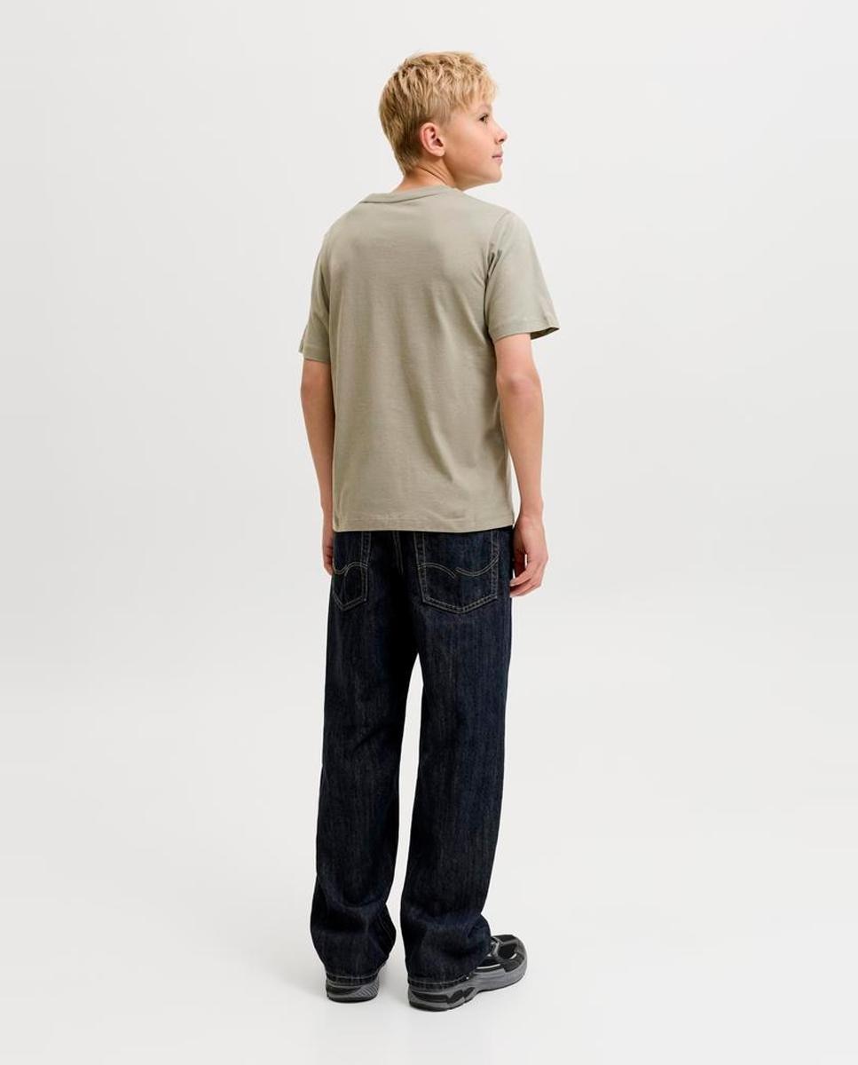 Camiseta de niño manga corta con print frontal - Jack & Jones - Verde claro Verde claro-3