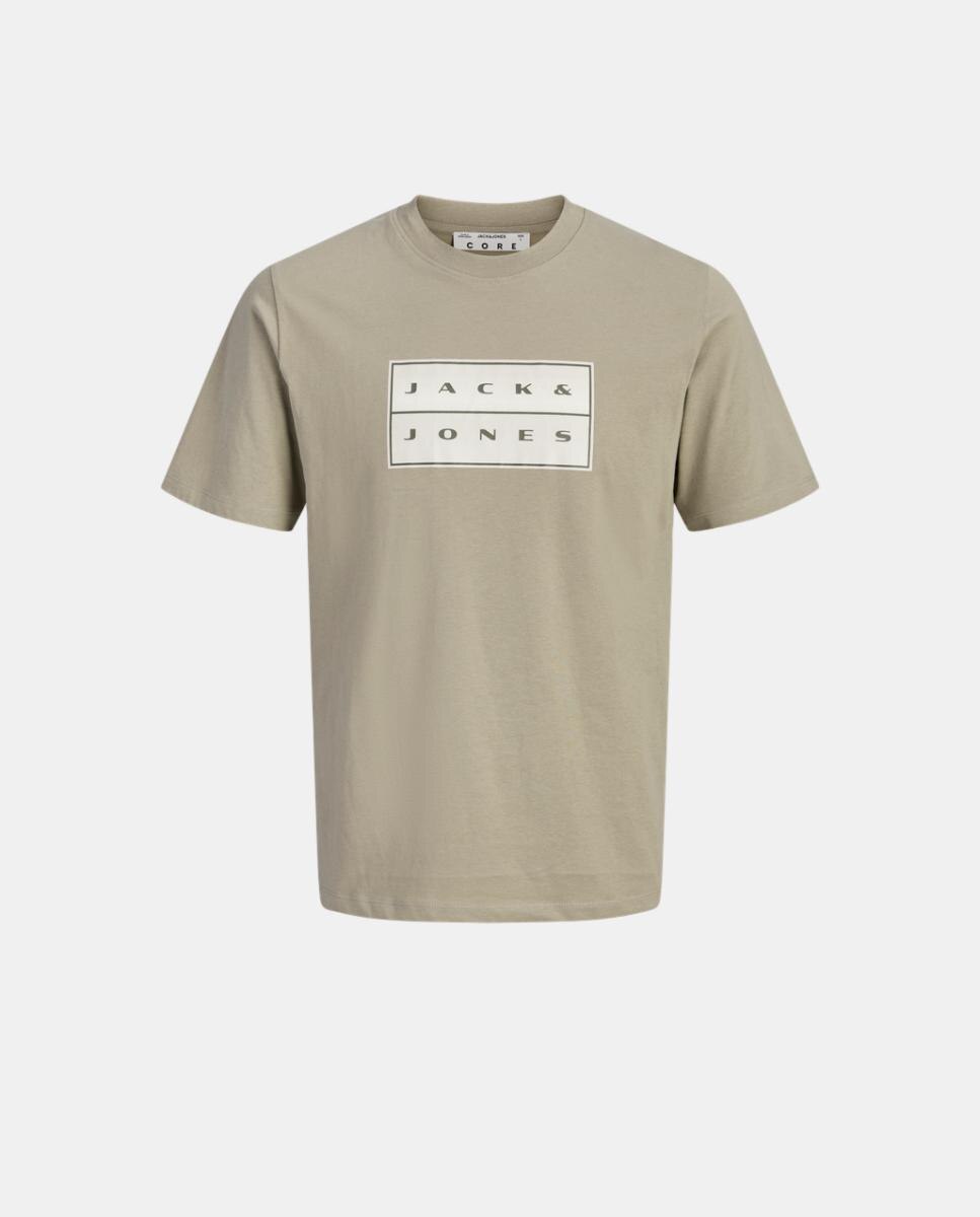 Camiseta de niño manga corta con print frontal - Jack & Jones - Verde claro Verde claro-7
