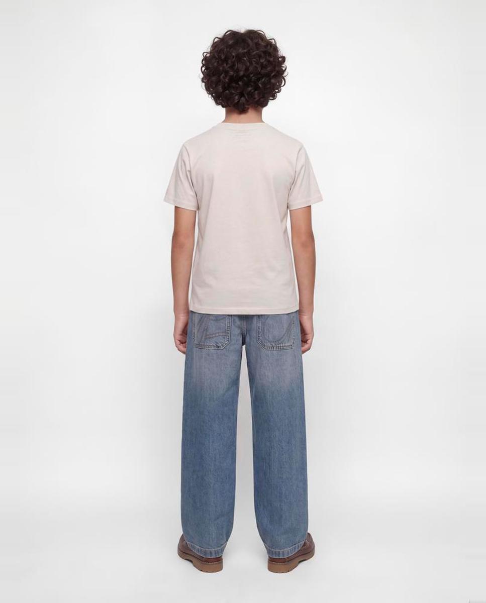Camiseta de niño manga corta con print frontal - Jack & Jones - Natural Natural-2
