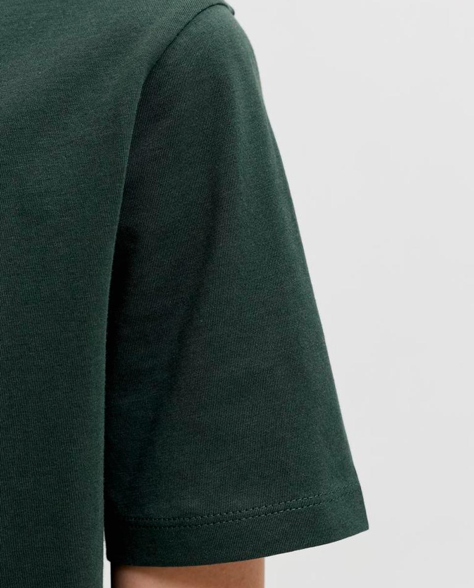 Camiseta manga corta de niño con print frontal - Jack & Jones - Verde oscuro Verde oscuro-6