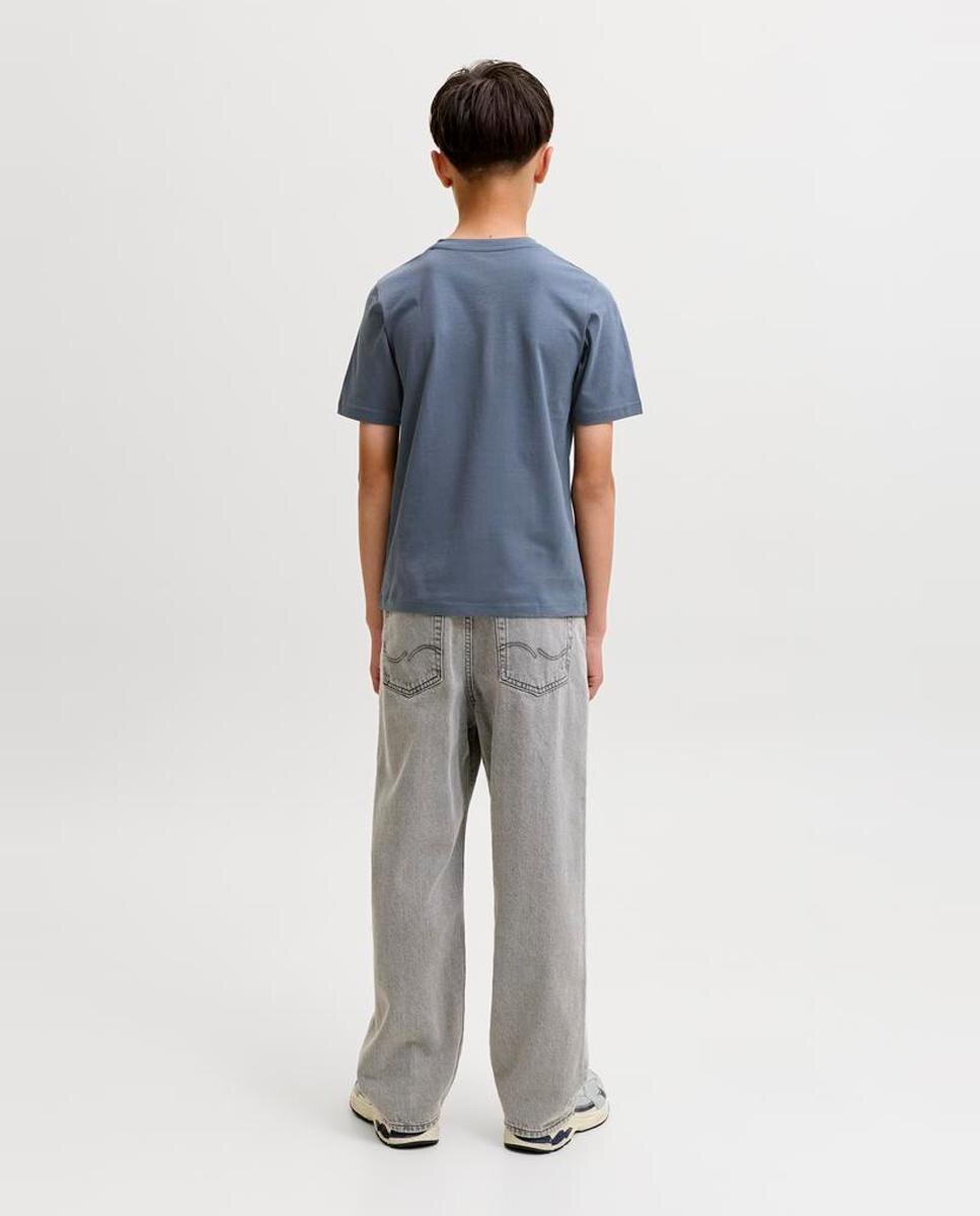 Camiseta manga corta de niño con print frontal - Jack & Jones - Azul Azul-3