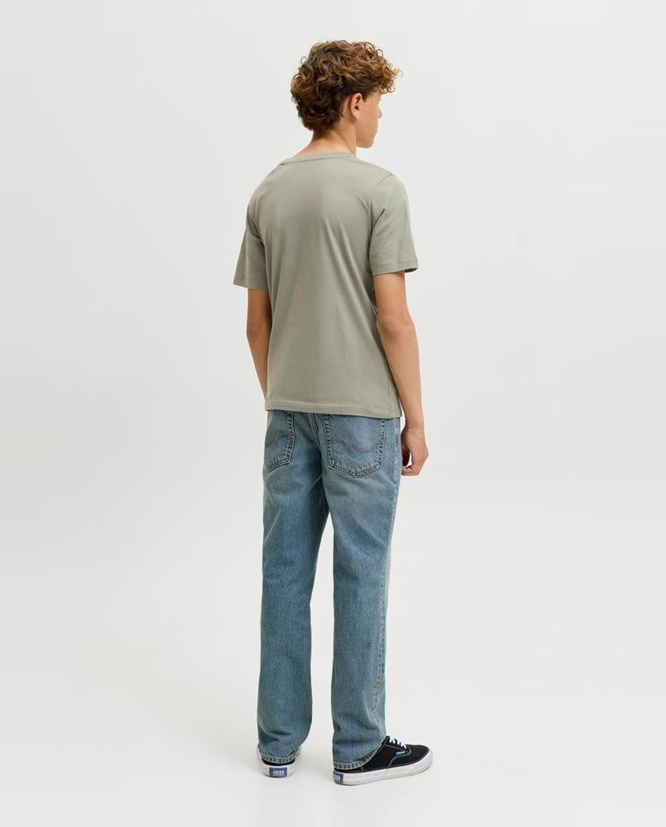 Camiseta manga corta de niño con print frontal - Jack & Jones - Verde claro Verde claro-3