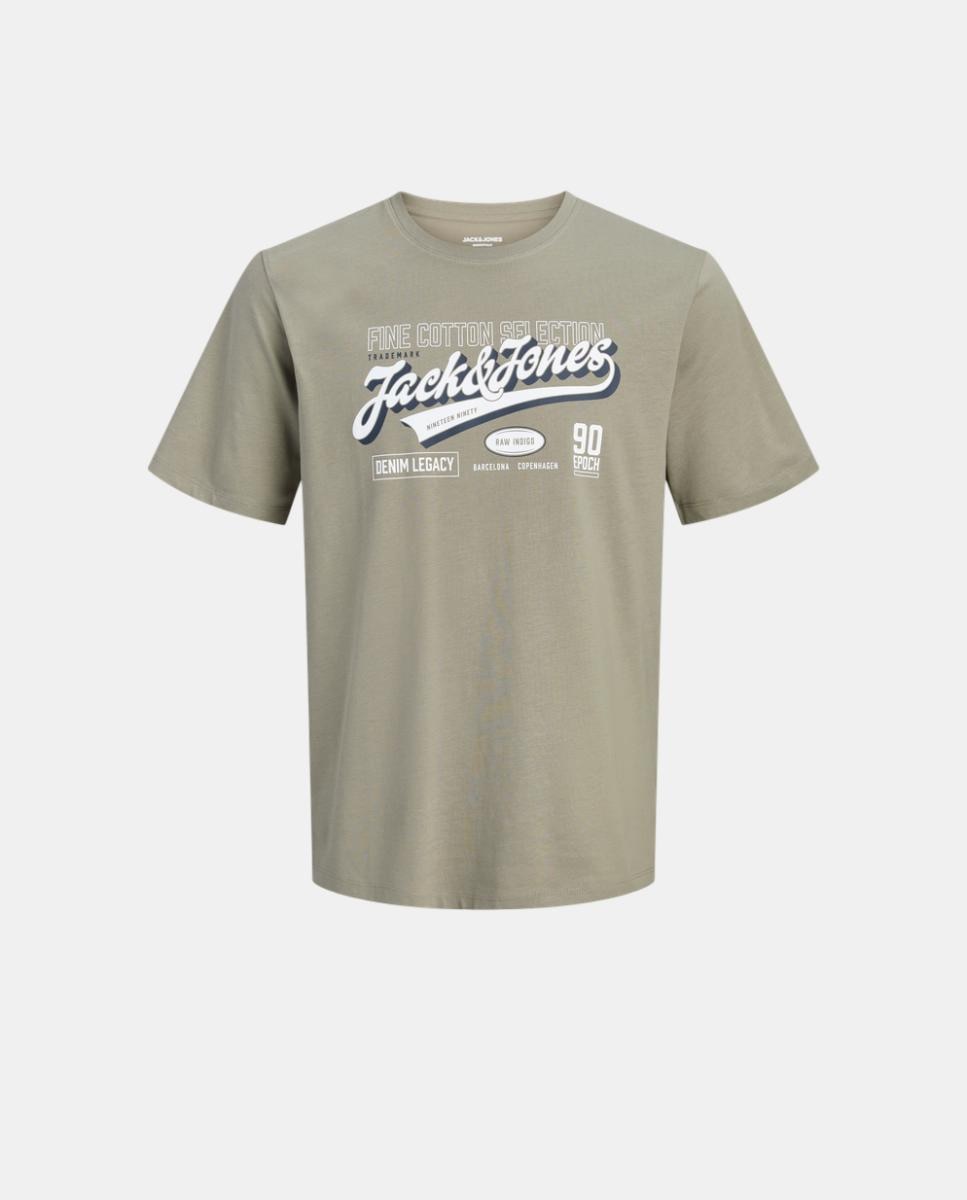 Camiseta manga corta de niño con print frontal - Jack & Jones - Verde claro Verde claro-7