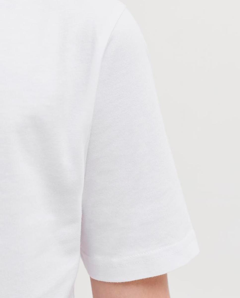 Camiseta de niño manga corta con print frontal - Jack & Jones - Blanco Blanco-5
