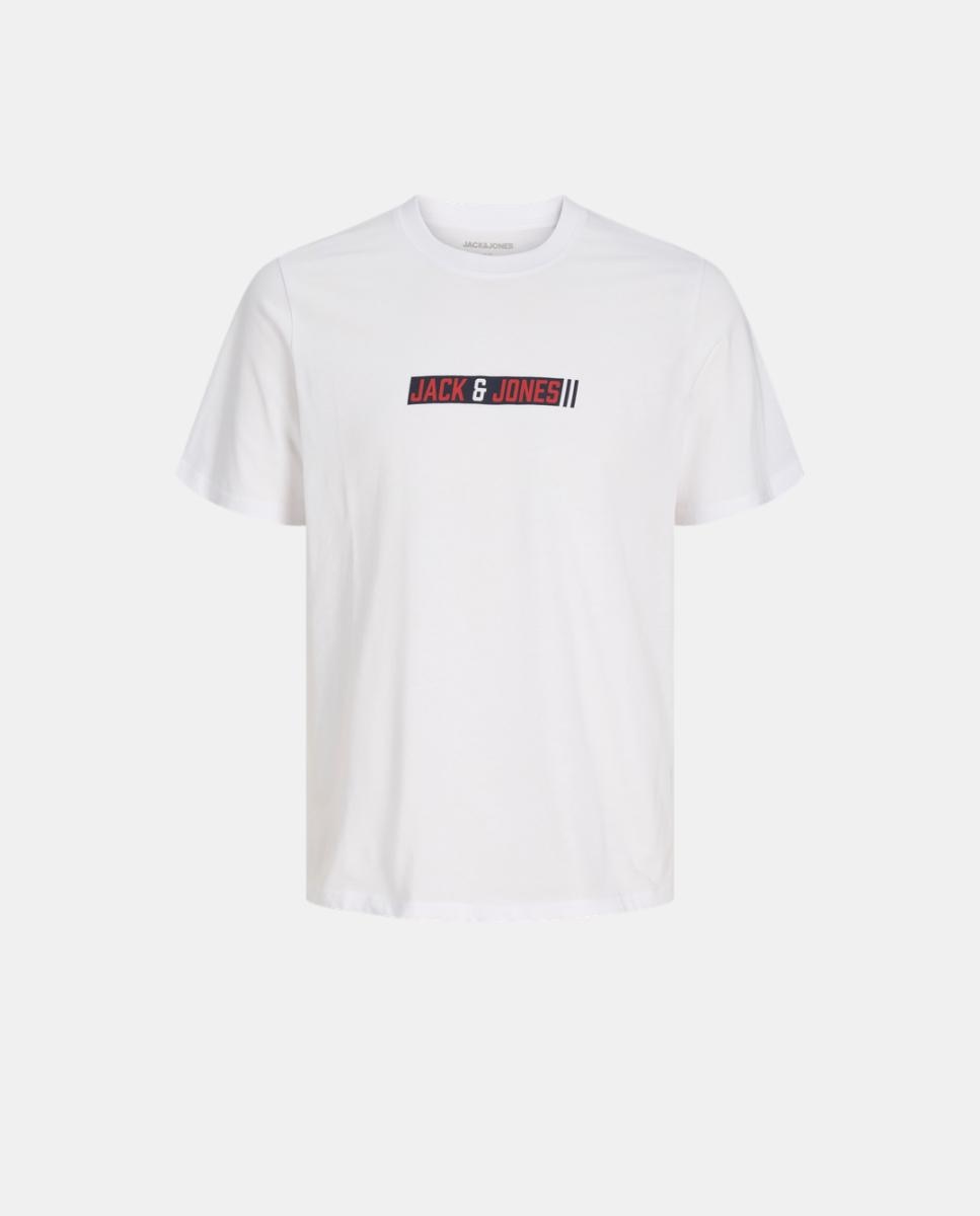 Camiseta de niño manga corta con print frontal - Jack & Jones - Blanco Blanco-6