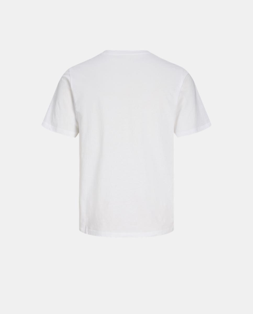 Camiseta de niño manga corta con print frontal - Jack & Jones - Blanco Blanco-7