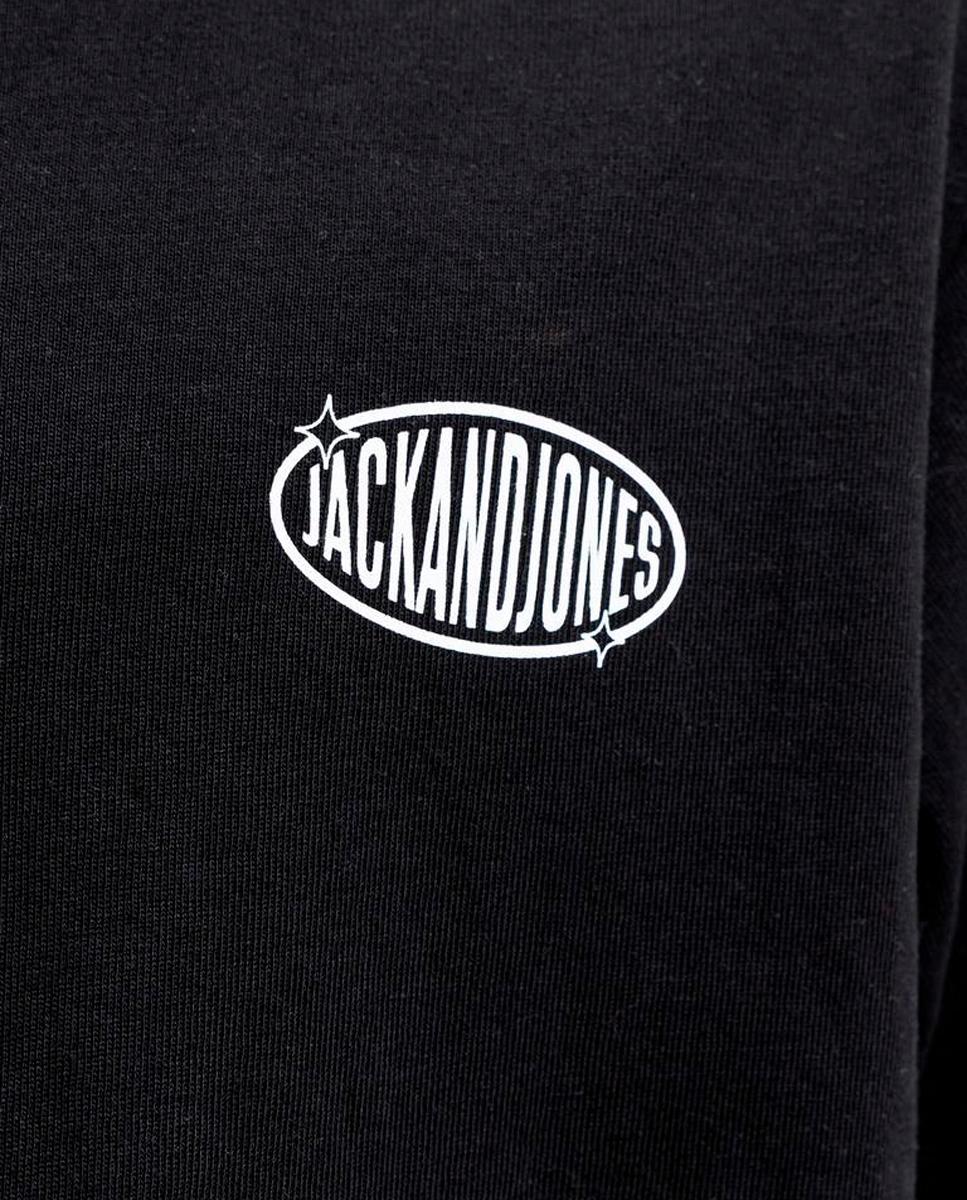 Camiseta de niño manga corta con back print - Jack & Jones - Negro Negro-5