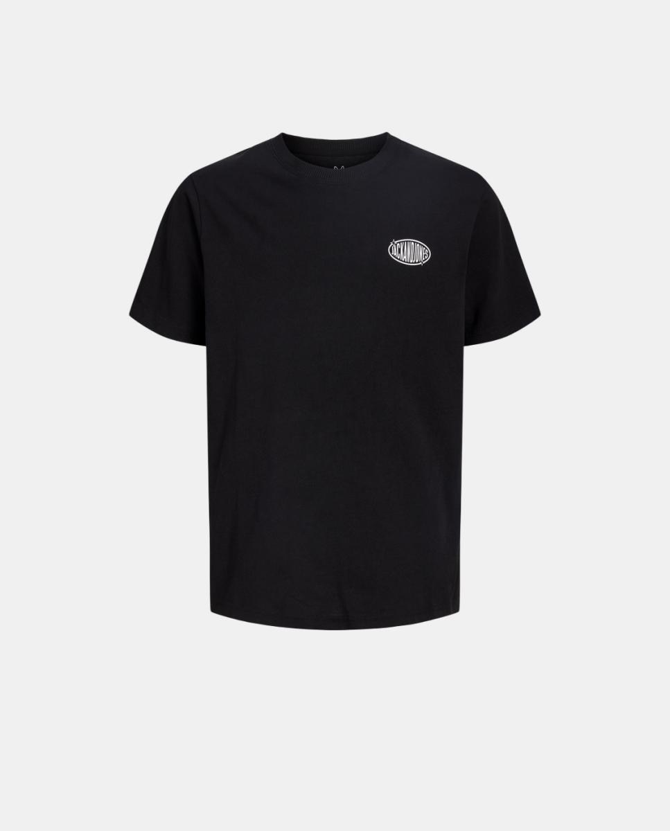 Camiseta de niño manga corta con back print - Jack & Jones - Negro Negro-7