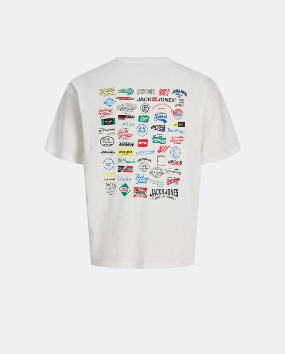 T-shirt de Manga Curta com Back Print Branco-7