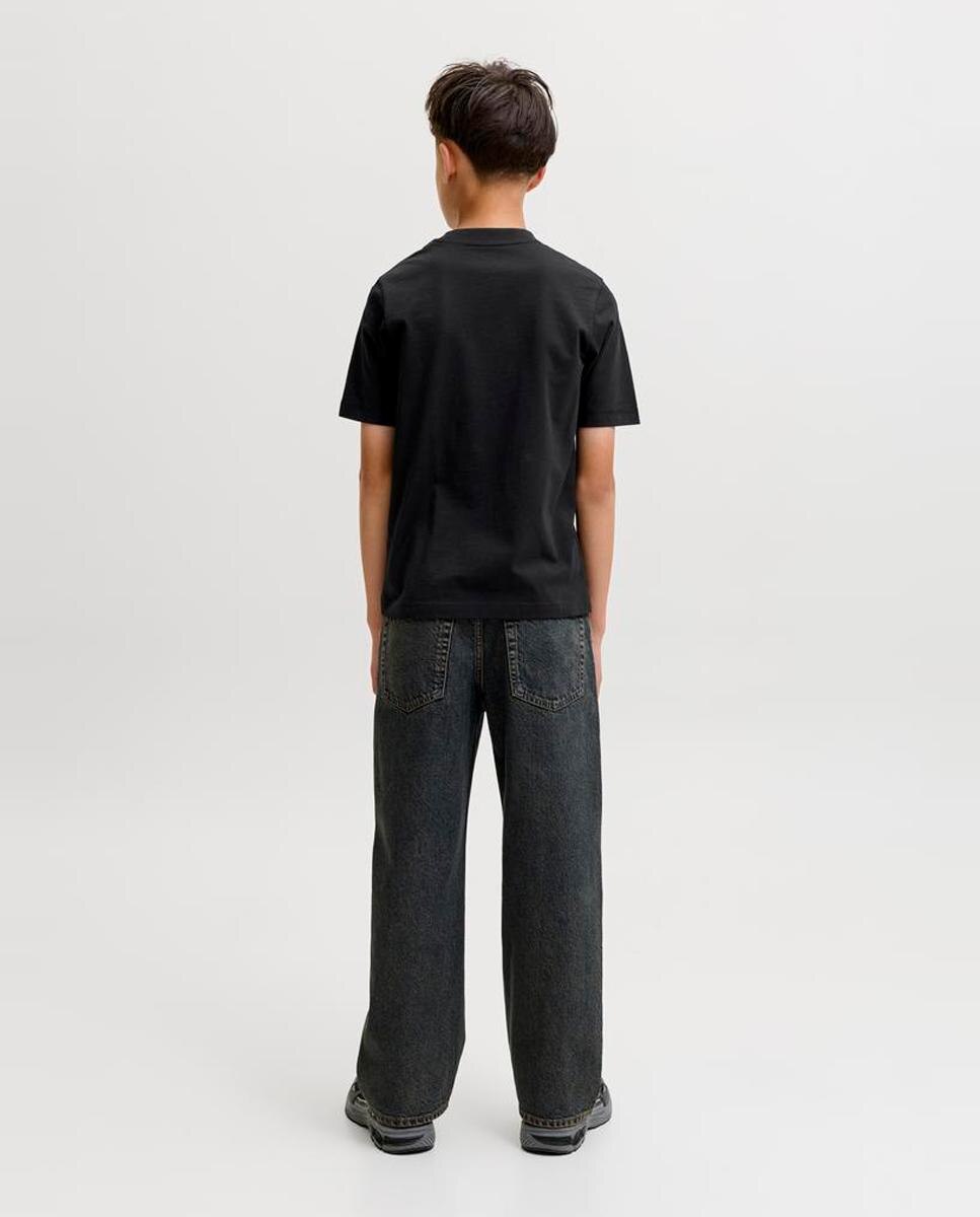 Camiseta de niño manga corta con back print - Jack & Jones - Negro Negro-3