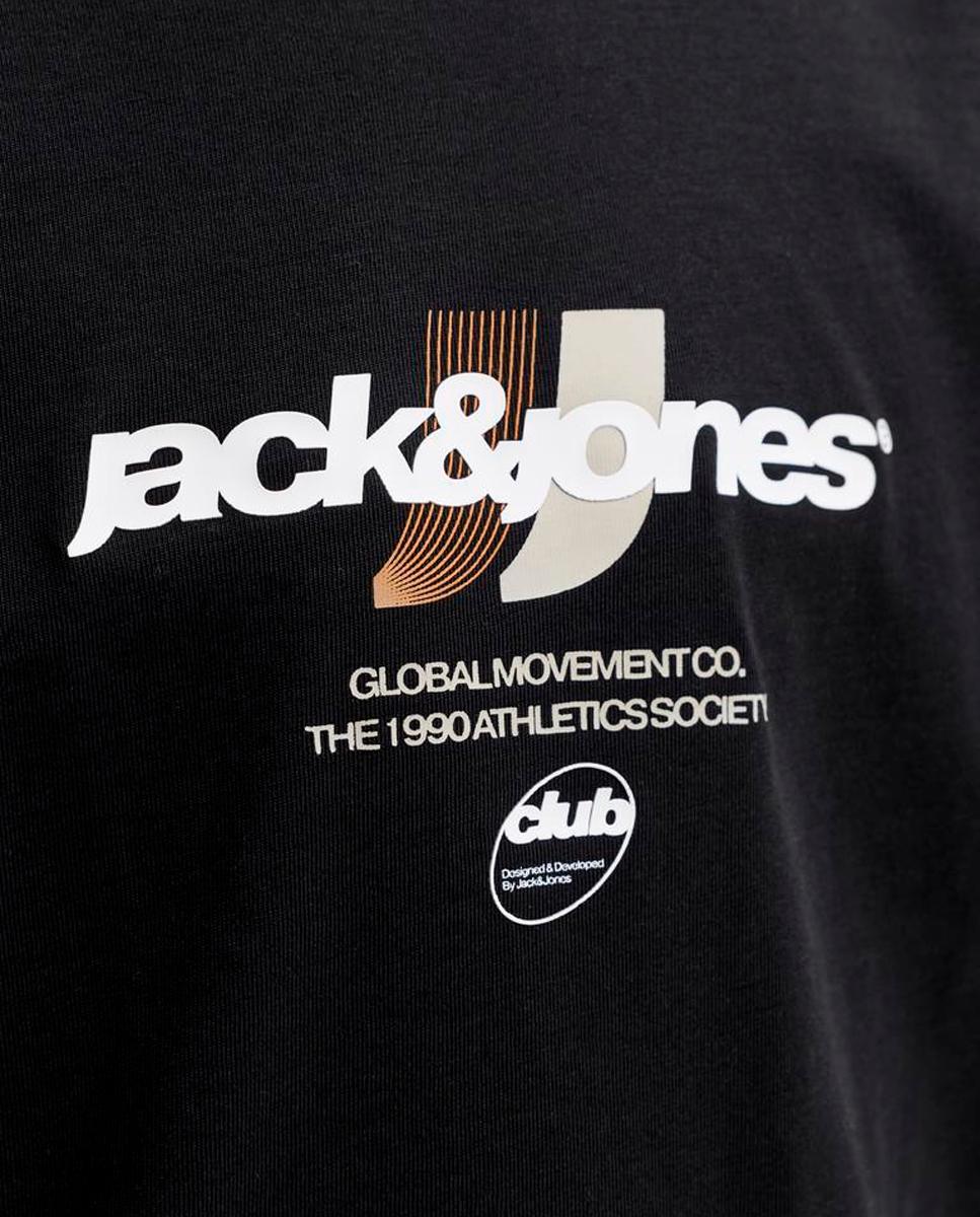 Camiseta de niño manga corta con back print - Jack & Jones - Negro Negro-6