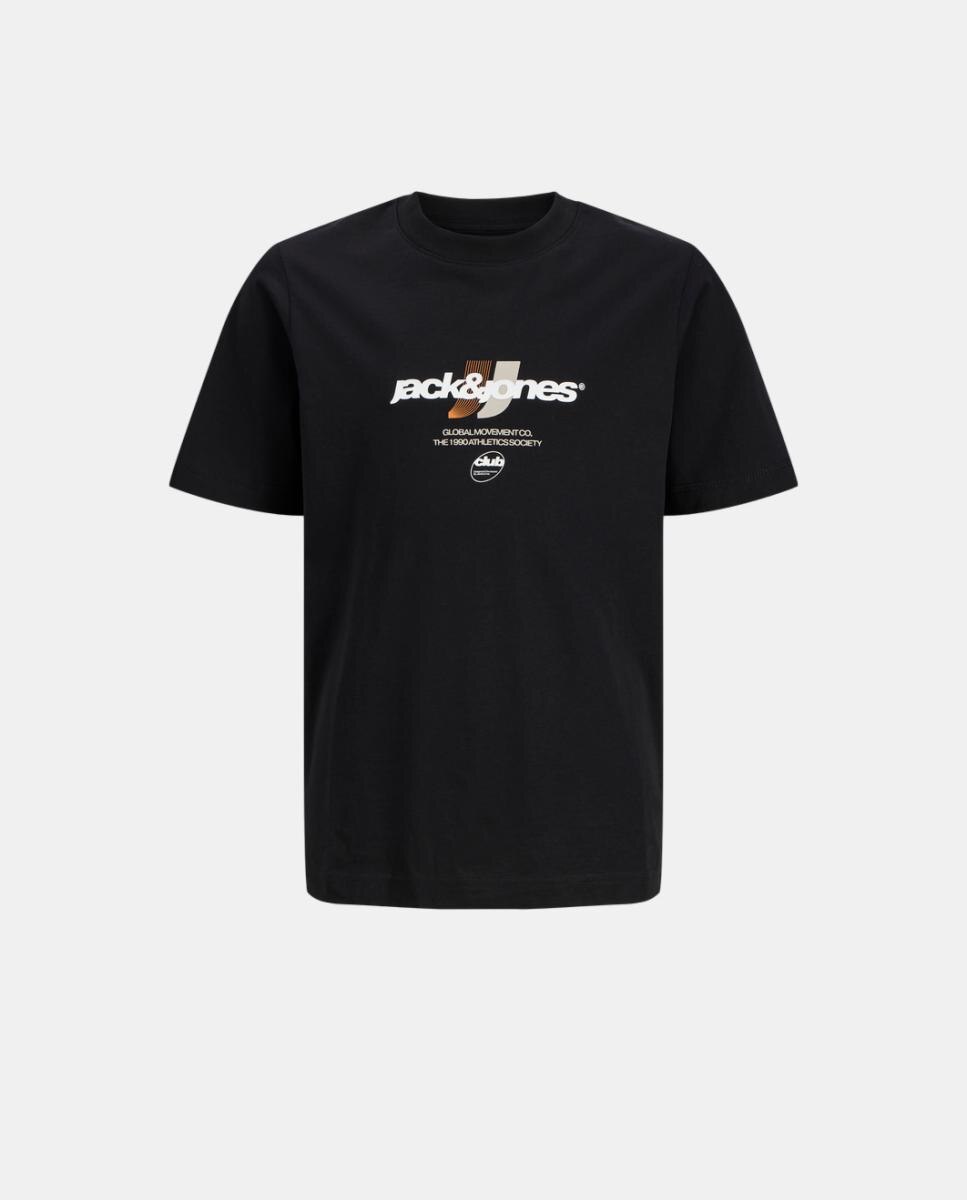 Camiseta de niño manga corta con back print - Jack & Jones - Negro Negro-7