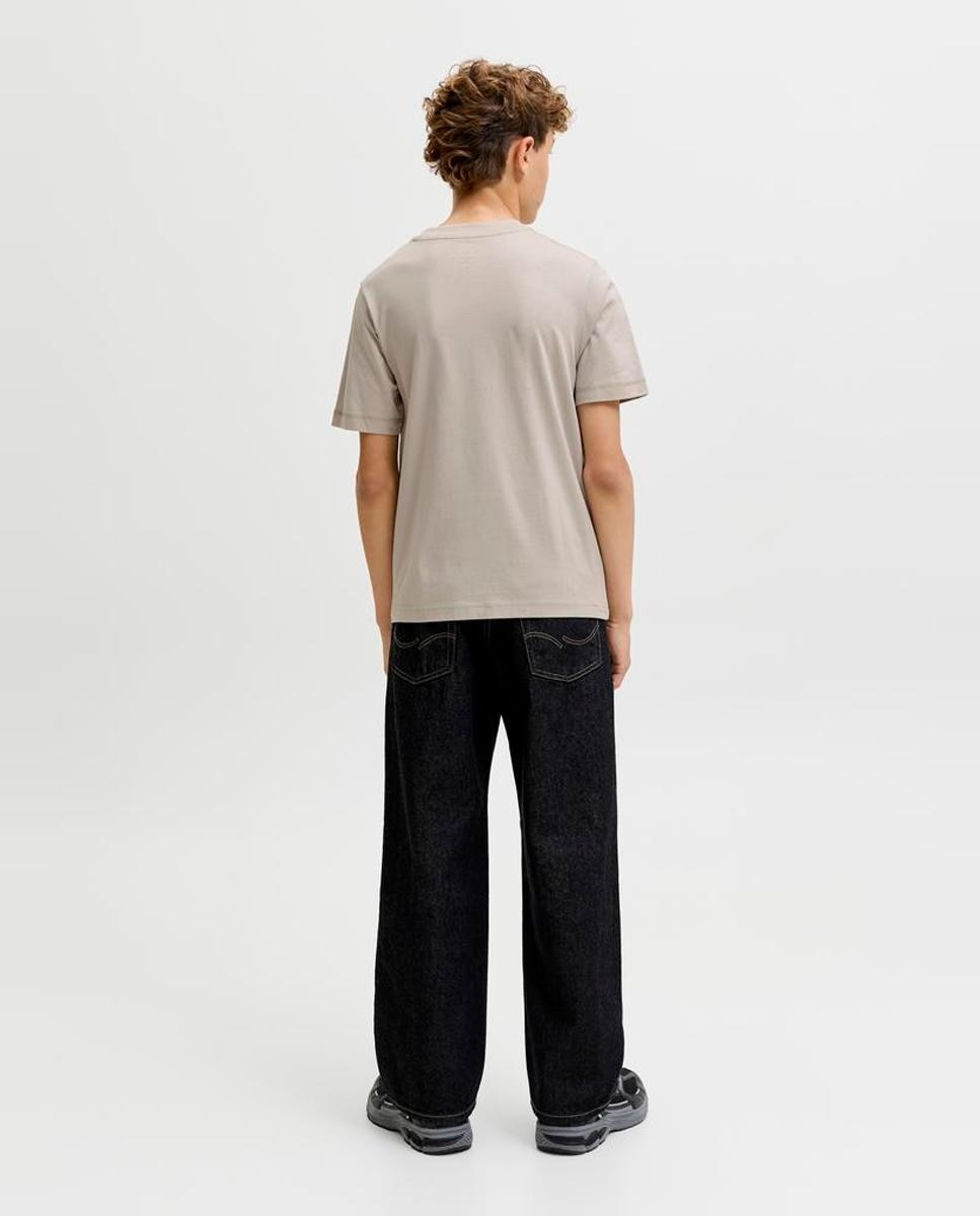 Camiseta de niño manga corta con back print - Jack & Jones - Natural Natural-3