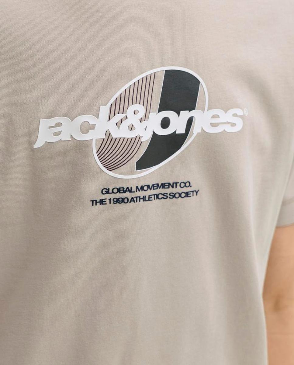 Camiseta de niño manga corta con back print - Jack & Jones - Natural Natural-6